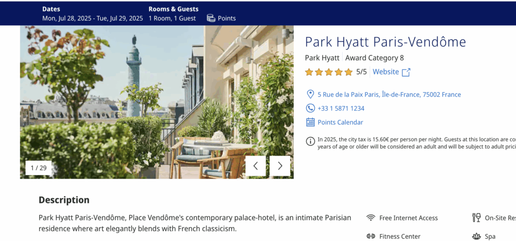 a screenshot of a hotel